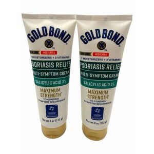 Gold‎ Bond Ultimate PSORIASIS Relief Cream 4oz Lot Of 2